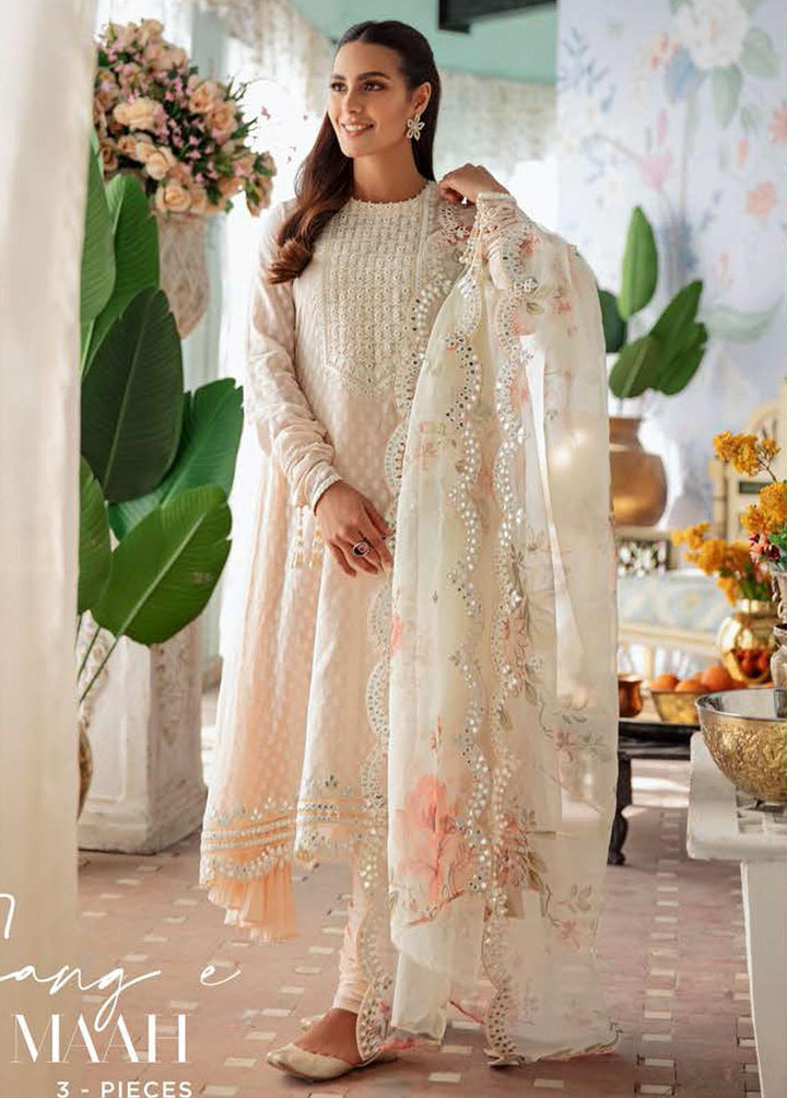 Mehrbano By Cross Stitch Embroidered Lawn Suits Unstitched 3 Piece CS22ME 02 SANG-EMAAH - Premium Collection
