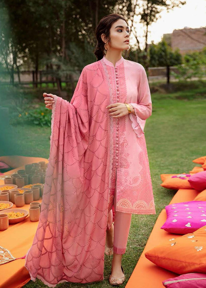 Mehrbano By Cross Stitch Embroidered Lawn Suits Unstitched 3 Piece CS22ME 21 SOFT SERENADE - Premium Collection