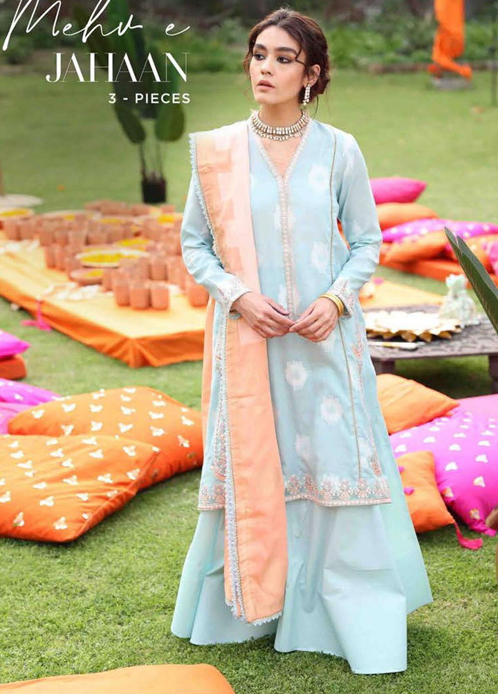 Mehrbano By Cross Stitch Embroidered Lawn Suits Unstitched 3 Piece CS22ME 04 MEHV-EJAHAAN - Premium Collection