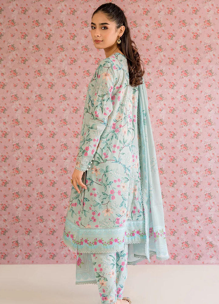 Cross Stitch Printed Lawn Suits Unstitched 3 Piece CS23PP D-03 Floral Heaven - Summer Collection