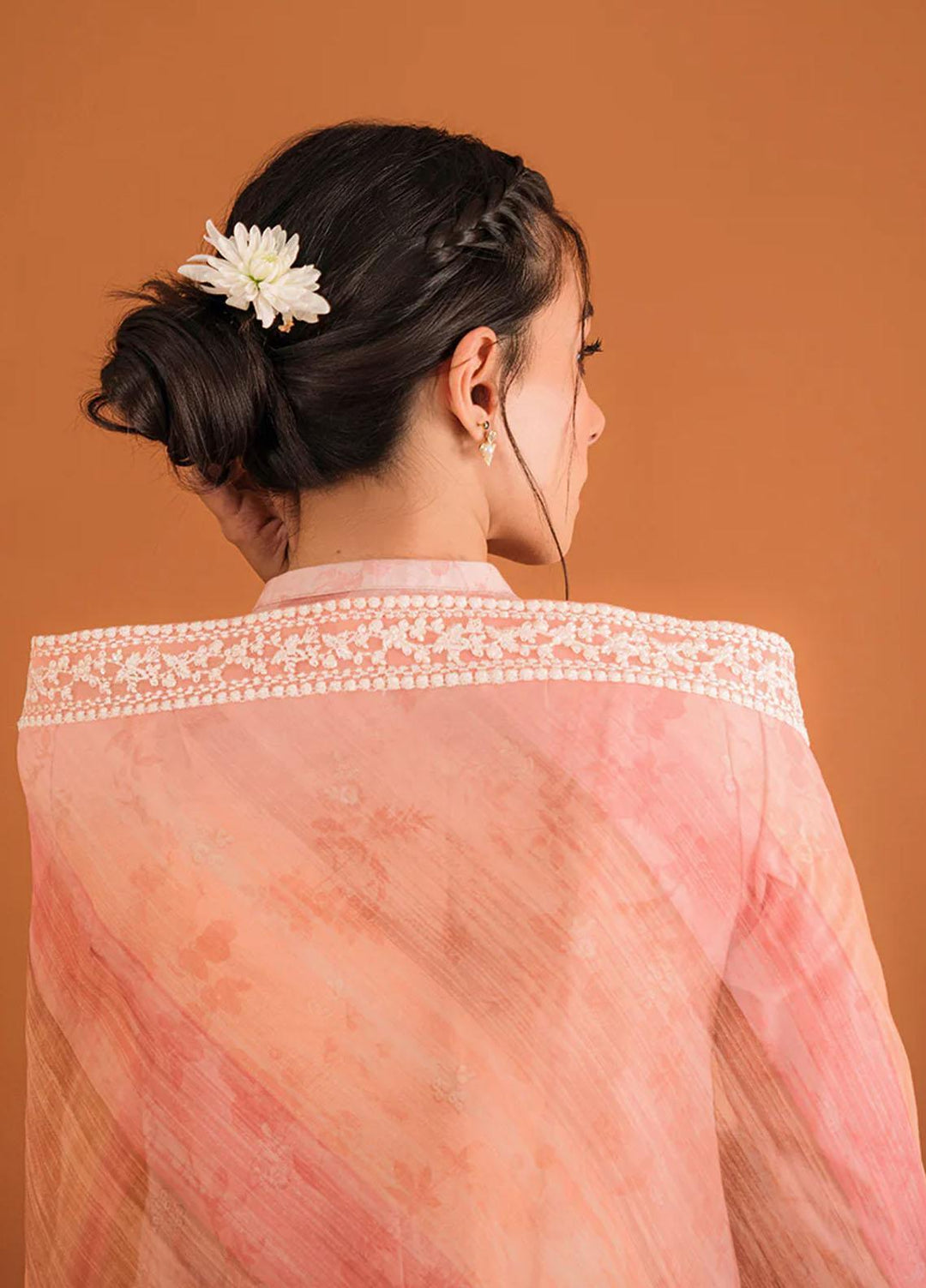 Cross Stitch Embroidered Lawn Suits Unstitched 3 Piece CS23PP D-06 Periwinkle Blossom - Summer Collection