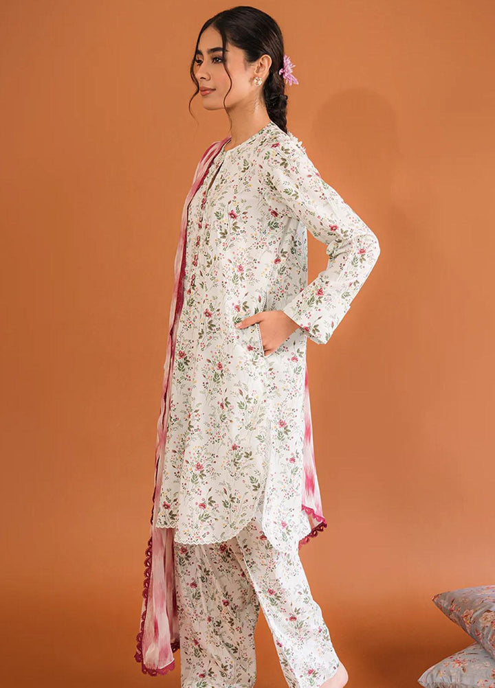Cross Stitch Printed Lawn Suits Unstitched 3 Piece CS23PP D-09 Subtle Allure - Summer Collection