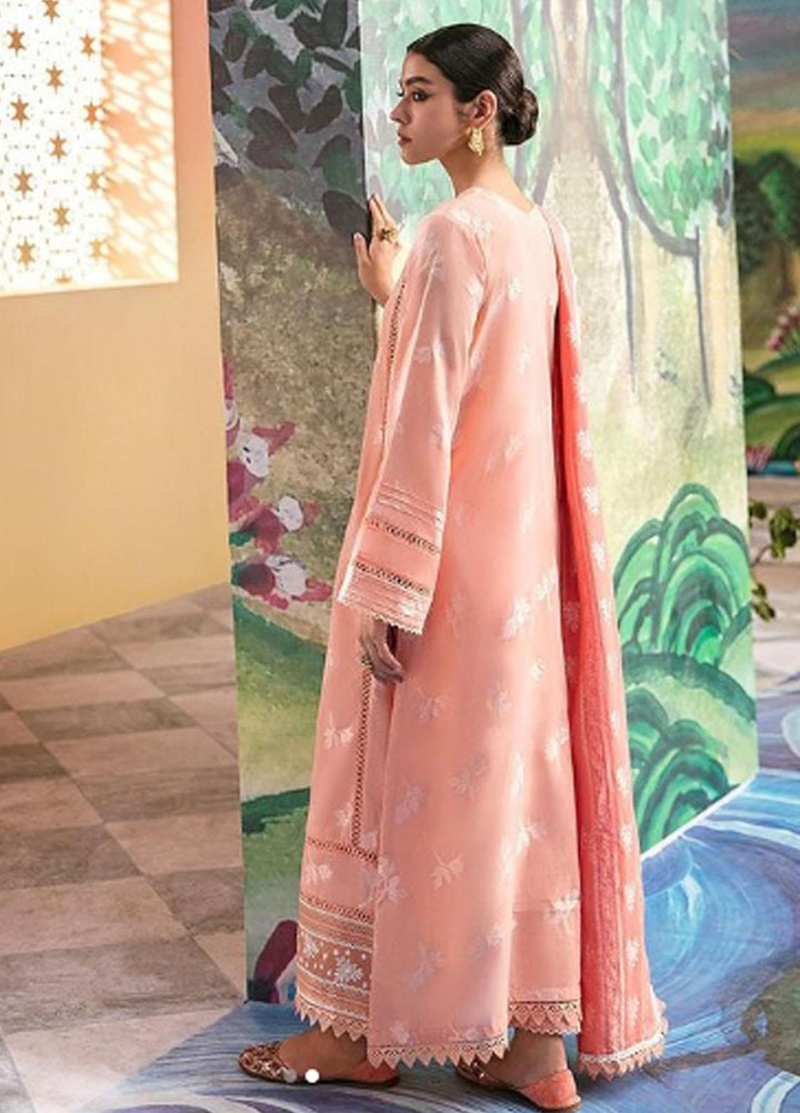 Cross Stitch Embroidered Cotton Suits Unstitched 3 Piece CS23PL D-18 Prim Rose - Eid Collection