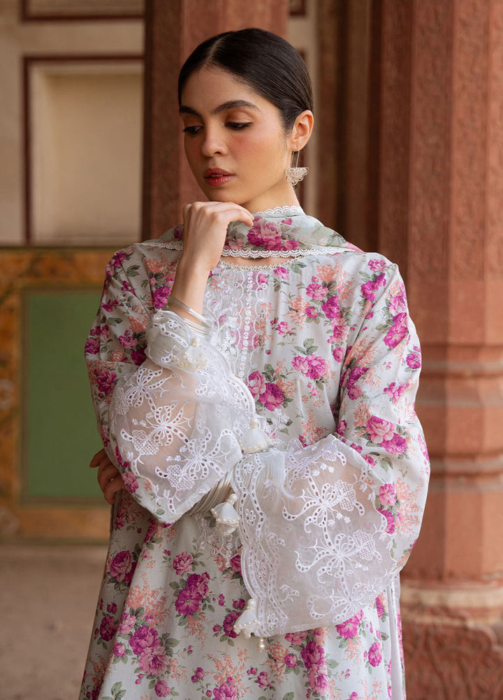 Cross Stitch Print N Embroidery Lawn Suits Unstitched 3 Piece CS25EL Lilac Hint - Summer Collection
