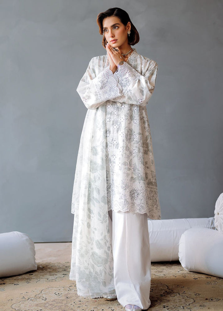 Cross Stitch Print N Embroidery Lawn Suits Unstitched 3 Piece CS25EL Mesh Bloom - Summer Collection