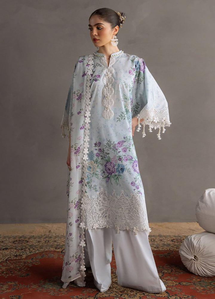 Cross Stitch Print N Embroidery Lawn Suits Unstitched 3 Piece CS25EL Ocean Breeze - Summer Collection