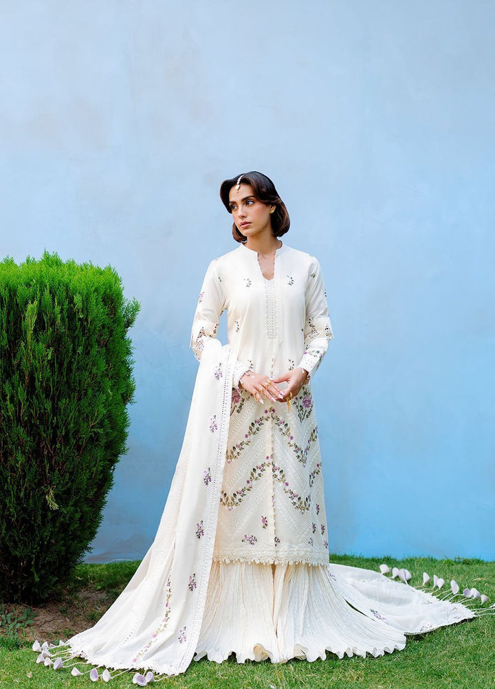 Cross Stitch Print N Embroidery Lawn Suits Unstitched 3 Piece CS25EL Petal Paradise - Summer Collection