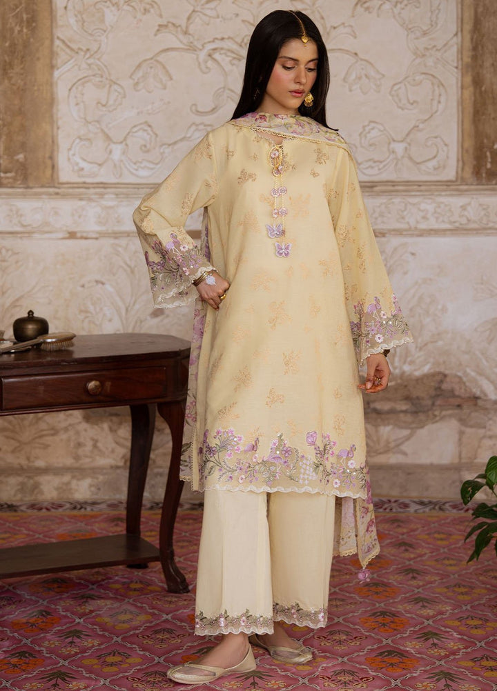Cross Stitch Print N Embroidery Lawn Suits Unstitched 3 Piece CS25EL Radiant Muse - Summer Collection