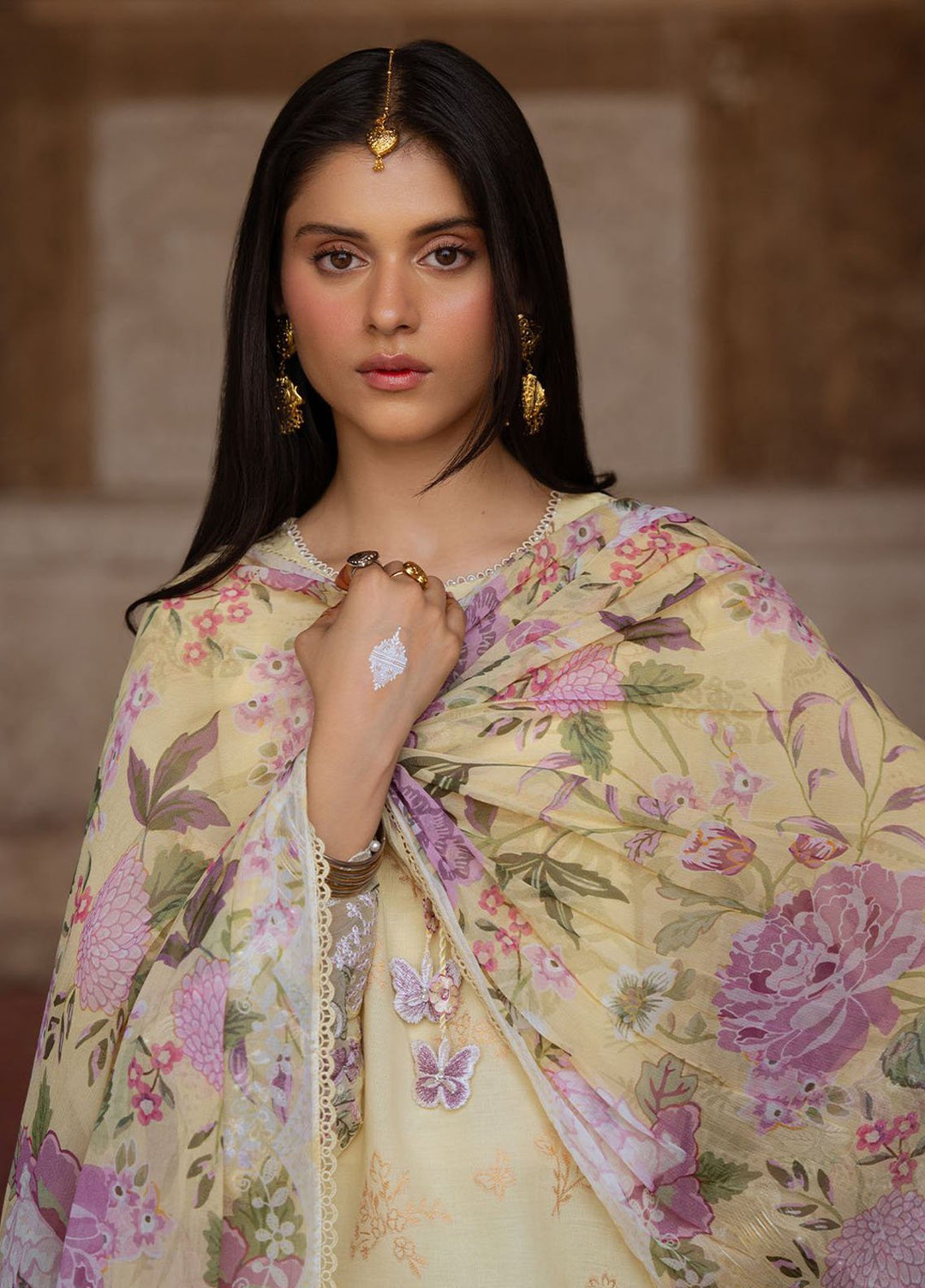 Cross Stitch Print N Embroidery Lawn Suits Unstitched 3 Piece CS25EL Radiant Muse - Summer Collection