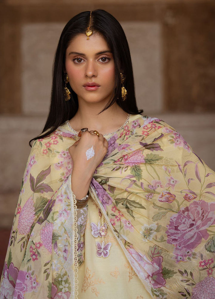 Cross Stitch Print N Embroidery Lawn Suits Unstitched 3 Piece CS25EL Radiant Muse - Summer Collection