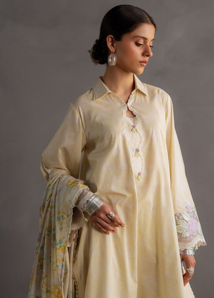 Cross Stitch Print N Embroidery Lawn Suits Unstitched 3 Piece CS25EL Sunshine Glow - Summer Collection