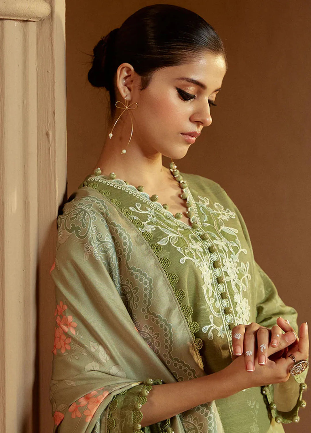 Cross Stitch Printed Khaddar Suits Unstitched 3 Piece CS24W Winter Tale - Winter Collection