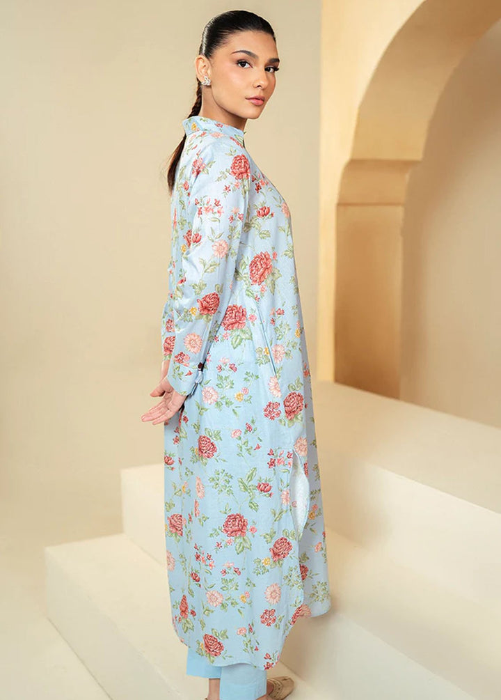 Cross Stitch Printed Lawn Suits Unstitched 2 Piece CS24DL D-15 Chambray Dream - Summer Collection