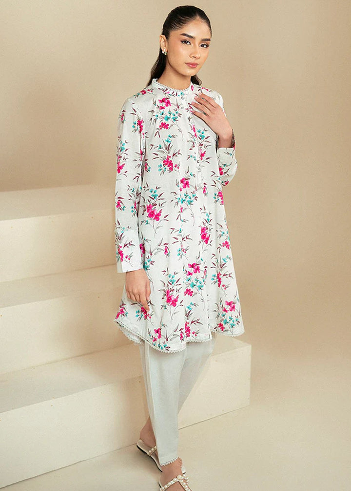 Cross Stitch Printed Lawn Suits Unstitched 2 Piece CS24DL D-16 Foggy Dew - Summer Collection