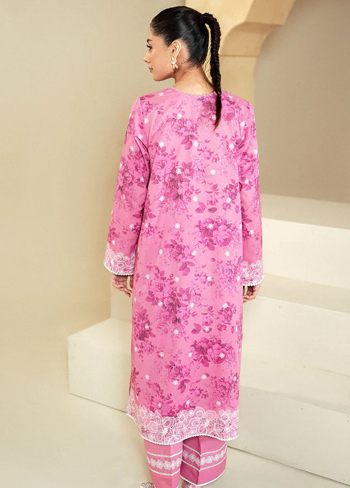 Cross Stitch Printed Lawn Suits Unstitched 2 Piece CS24DL D-17 Moon Light - Summer Collection