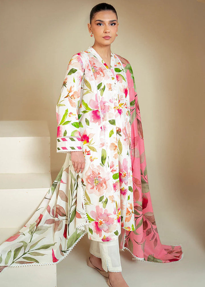 Cross Stitch Printed Lawn Suits Unstitched 3 Piece CS24DL D-07 Hazel Willow - Summer Collection