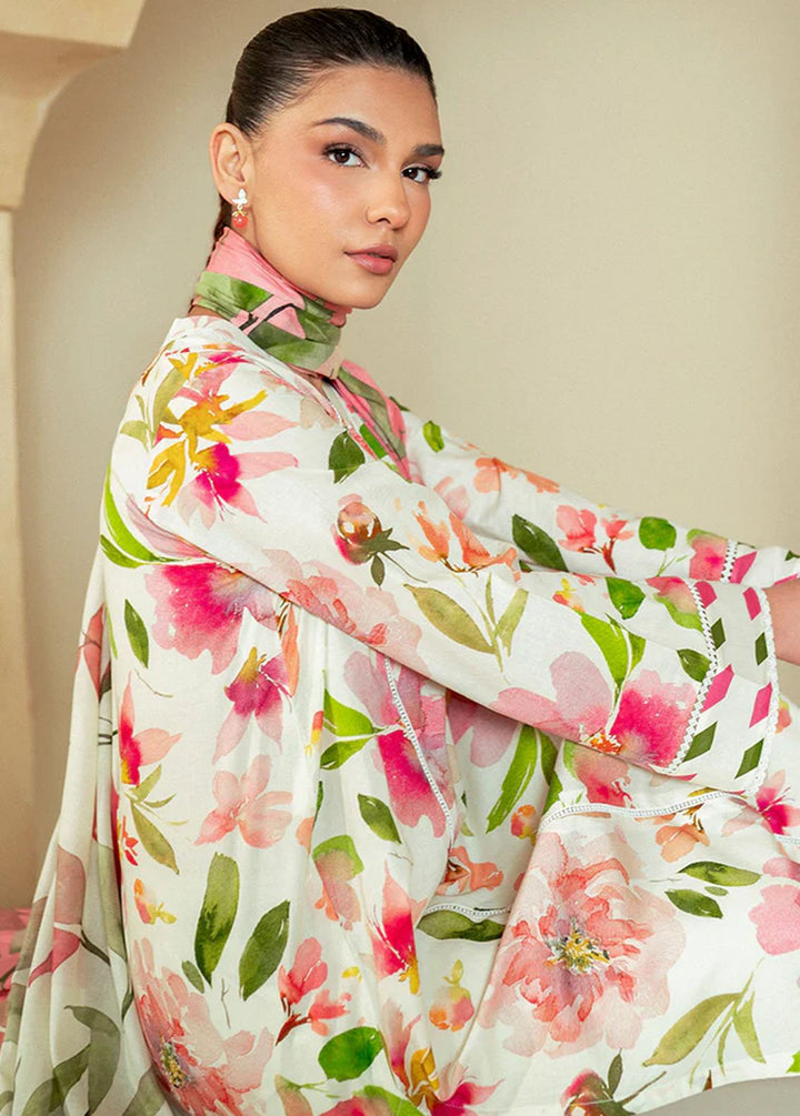 Cross Stitch Printed Lawn Suits Unstitched 3 Piece CS24DL D-07 Hazel Willow - Summer Collection