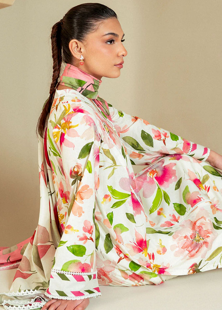 Cross Stitch Printed Lawn Suits Unstitched 3 Piece CS24DL D-07 Hazel Willow - Summer Collection