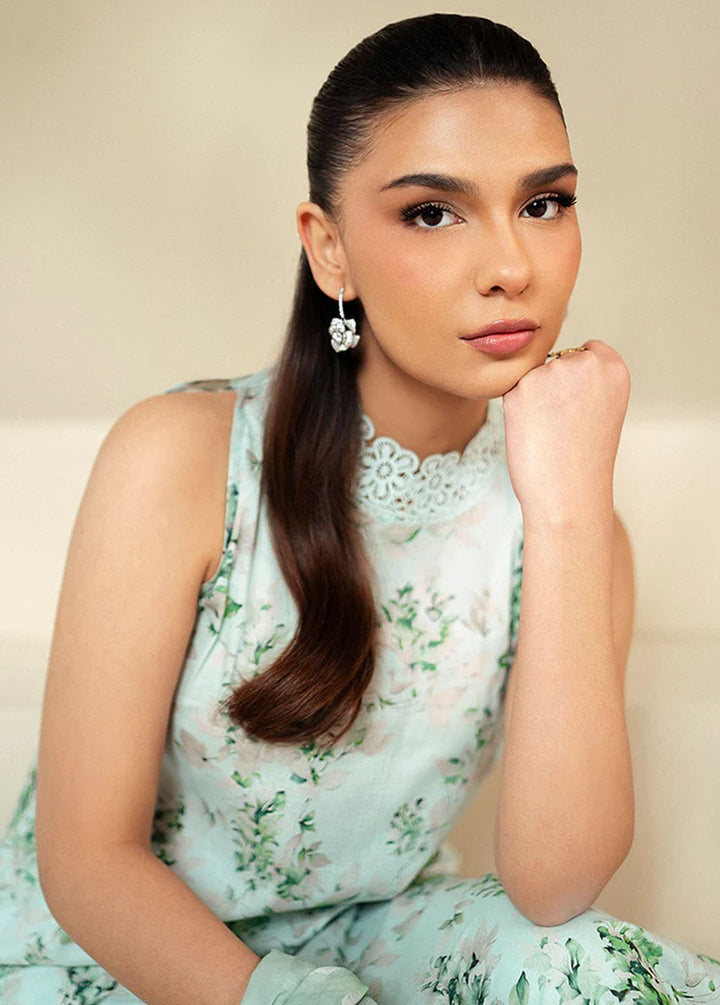 Cross Stitch Printed Lawn Suits Unstitched 3 Piece CS24DL D-10 Rose Garland - Summer Collection