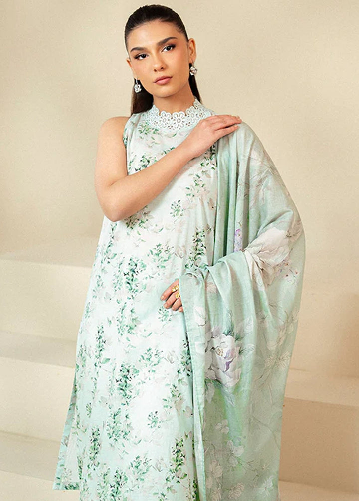 Cross Stitch Printed Lawn Suits Unstitched 3 Piece CS24DL D-10 Rose Garland - Summer Collection