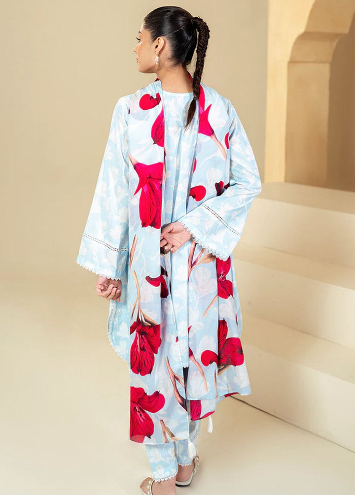 Cross Stitch Printed Lawn Suits Unstitched 3 Piece CS24DL D-14 Tulip Glam - Summer Collection