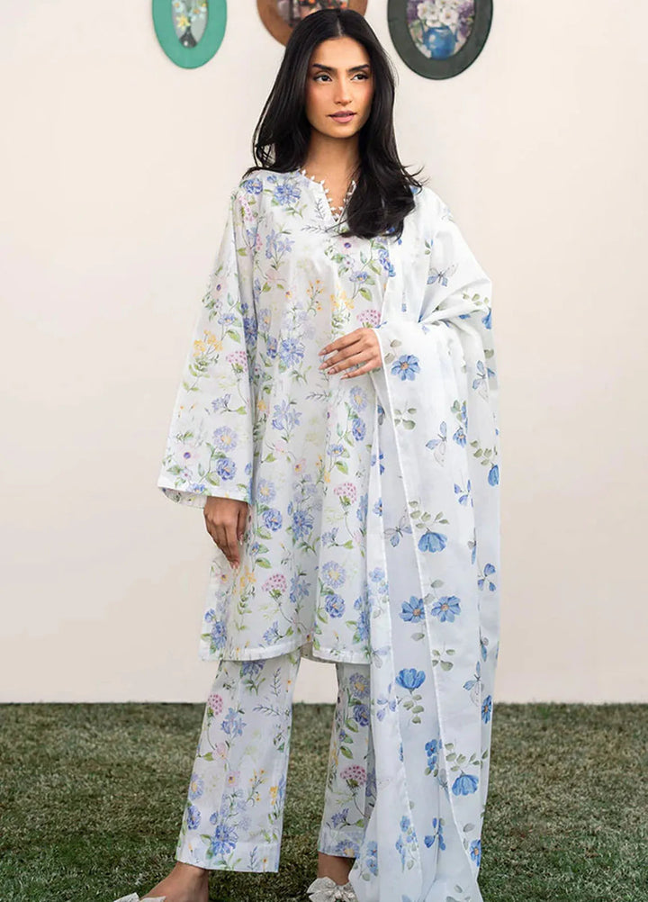 Cross Stitch Printed Lawn Suits Unstitched 3 Piece CS25DL Orchid Flare - Summer Collection