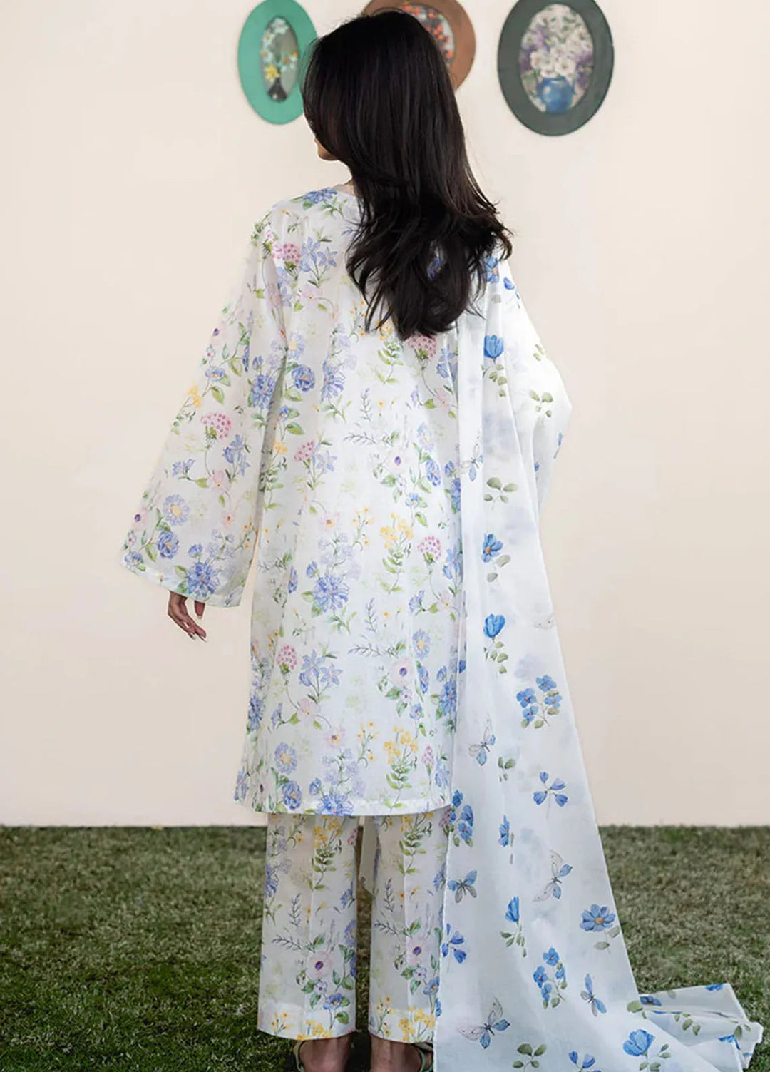 Cross Stitch Printed Lawn Suits Unstitched 3 Piece CS25DL Orchid Flare - Summer Collection
