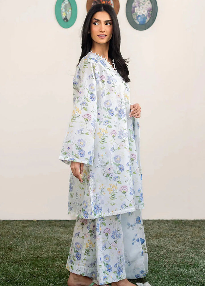 Cross Stitch Printed Lawn Suits Unstitched 3 Piece CS25DL Orchid Flare - Summer Collection