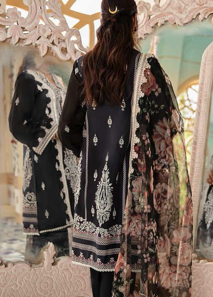 Cross Stitch Embroidered Lawn Suits Unstitched 3 Piece CS21SU 08-RAVEN BEAN - Luxury Collection