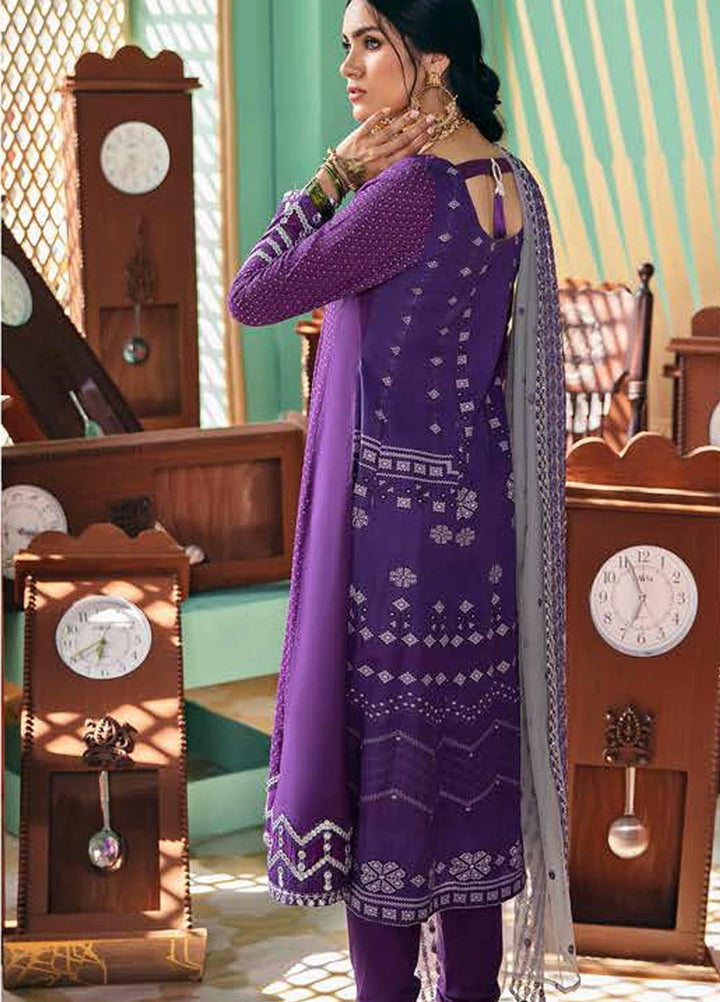 Cross Stitch Embroidered Lawn Suits Unstitched 3 Piece CS21SU 09-SPECULUM SAGE - Luxury Collection