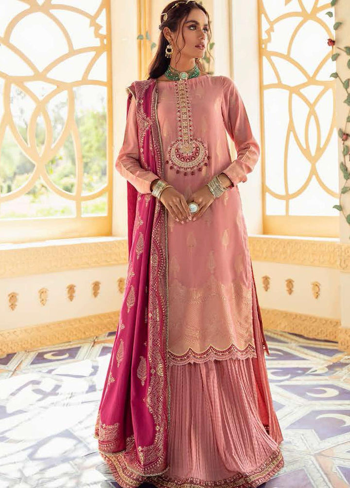 Cross Stitch Embroidered Lawn Suits Unstitched 3 Piece CS21SU 14-KARWAAN E SARAE - Luxury Collection