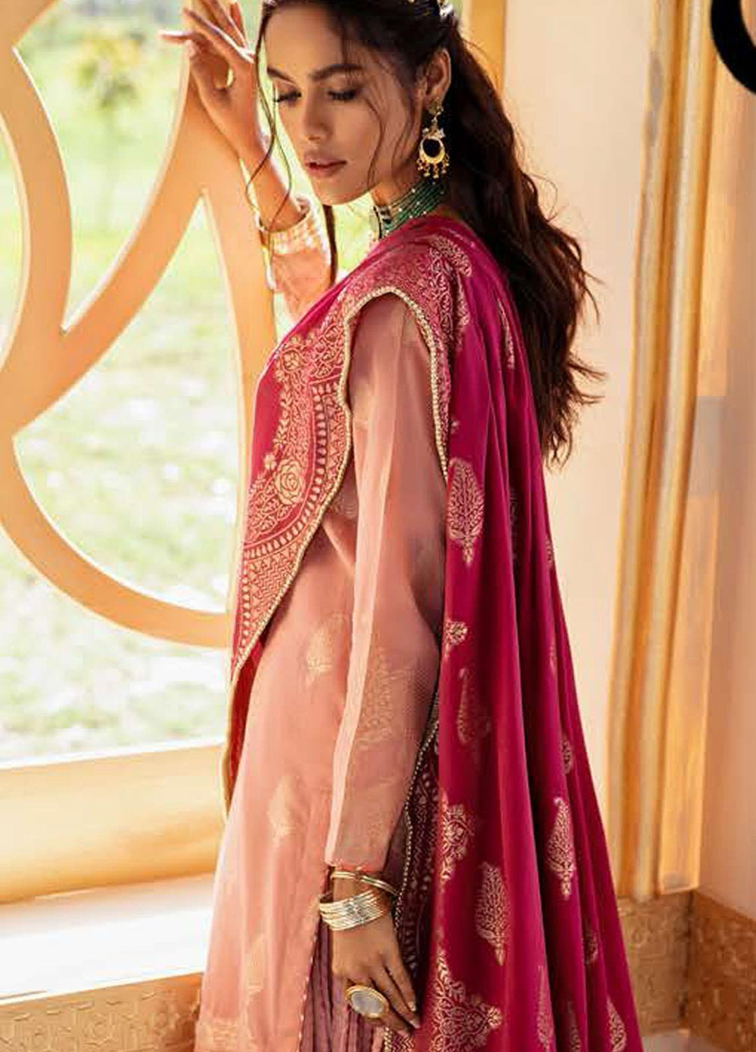 Cross Stitch Embroidered Lawn Suits Unstitched 3 Piece CS21SU 14-KARWAAN E SARAE - Luxury Collection