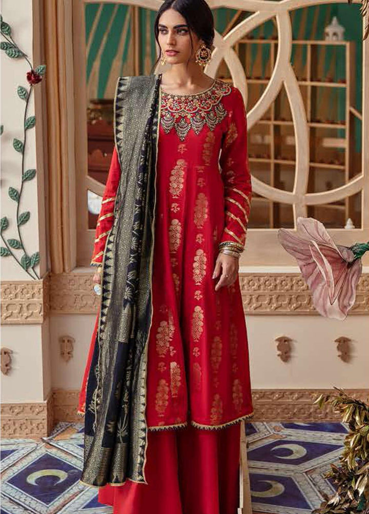 Cross Stitch Embroidered Lawn Suits Unstitched 3 Piece CS21SU 16-SHAB E MUSHK - Luxury Collection