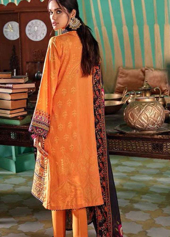 Cross Stitch Embroidered Lawn Suits Unstitched 3 Piece CS21SU 21-MEDLEY GRADE - Luxury Collection