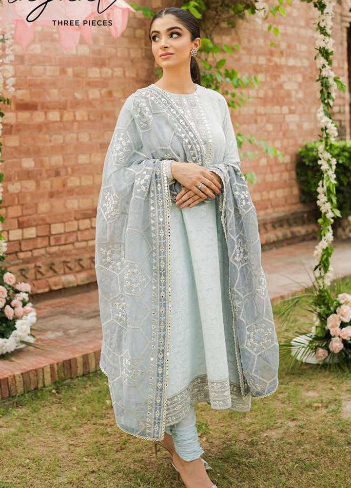 The Bride Tribe By Cross Stitch Embroidered Jacquard Suits Unstitched 3 Piece CS22BT Aab-e-Hayat - Wedding Collection