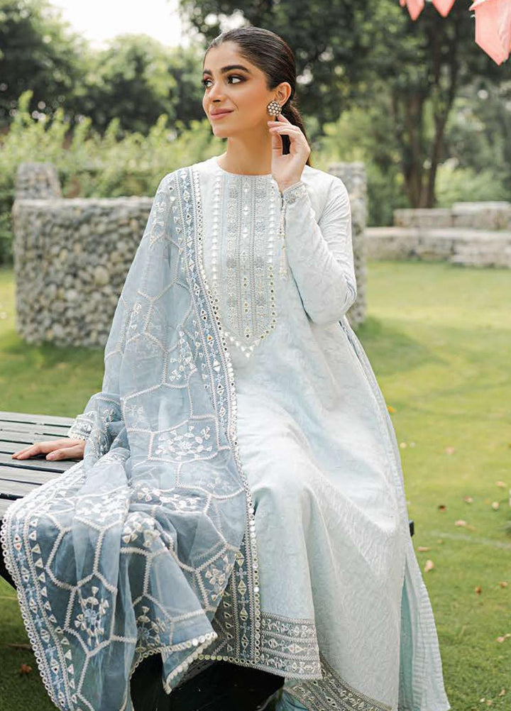 The Bride Tribe By Cross Stitch Embroidered Jacquard Suits Unstitched 3 Piece CS22BT Aab-e-Hayat - Wedding Collection