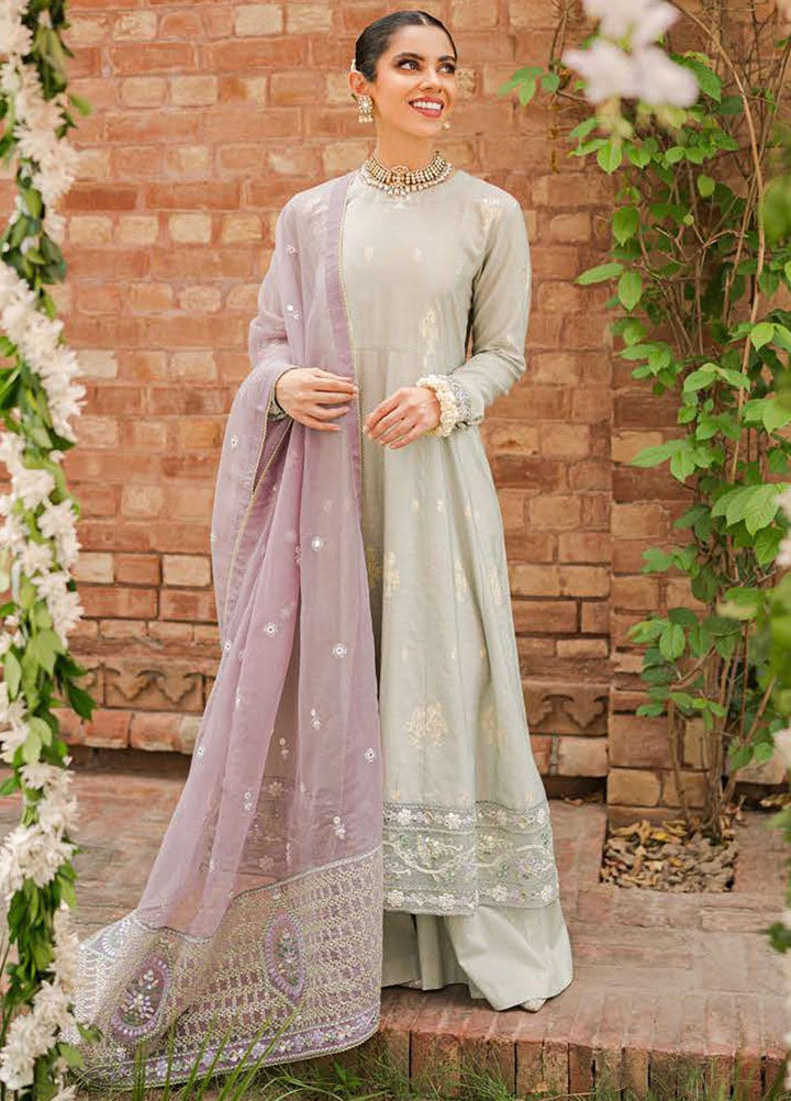 The Bride Tribe By Cross Stitch Embroidered Jacquard Suits Unstitched 3 Piece CS22BT Barg-e-Khaam - Wedding Collection
