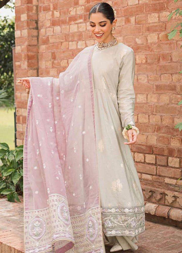 The Bride Tribe By Cross Stitch Embroidered Jacquard Suits Unstitched 3 Piece CS22BT Barg-e-Khaam - Wedding Collection
