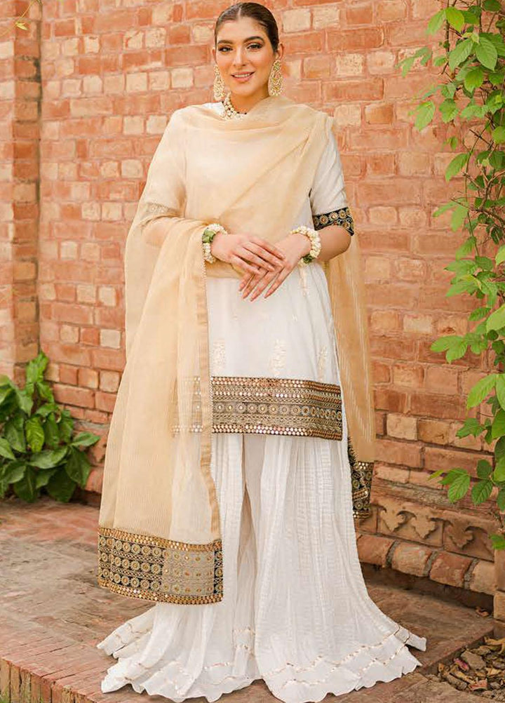 The Bride Tribe By Cross Stitch Embroidered Jacquard Suits Unstitched 3 Piece CS22BT Shah Noor - Wedding Collection