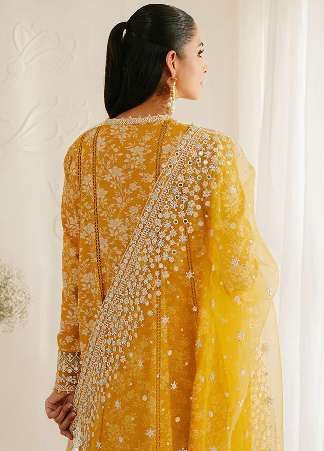 Cross Stitch Embroidered Silk Suits Unstitched 3 Piece CS23TBT Elfin Radiant - Festive Collection