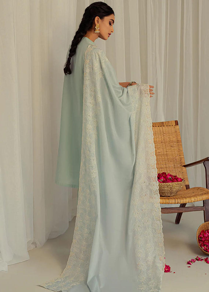 Cross Stitch Embroidered Lawn Suits Unstitched 3 Piece CS23L Blue Ivy - Summer Collection