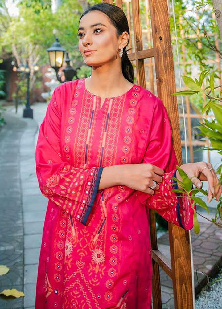 Daily Lawn By Cross Stitch Printed Lawn Suits Unstitched 2 Piece CS22DL 16 DARK JEWEL - Summer Collection