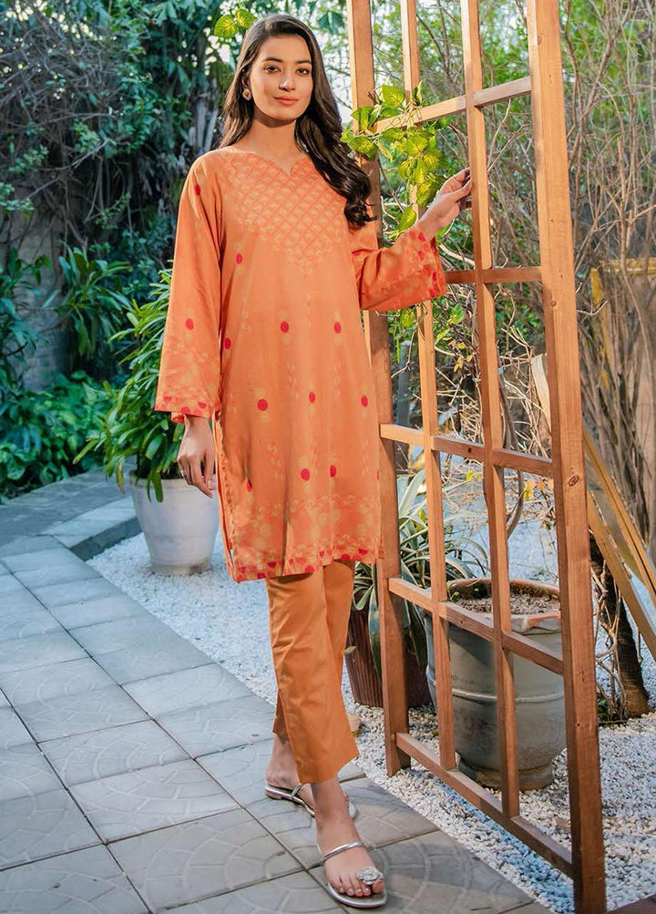 Daily Lawn By Cross Stitch Printed Lawn Suits Unstitched 2 Piece CS22DL 19 SAFFRON MELODY - Summer Collection