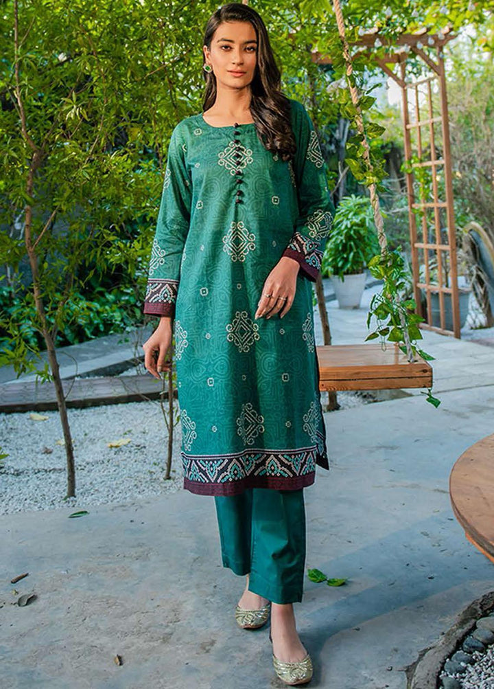 Daily Lawn By Cross Stitch Printed Lawn Suits Unstitched 2 Piece CS22DL 20 SHARP TWINE - Summer Collection