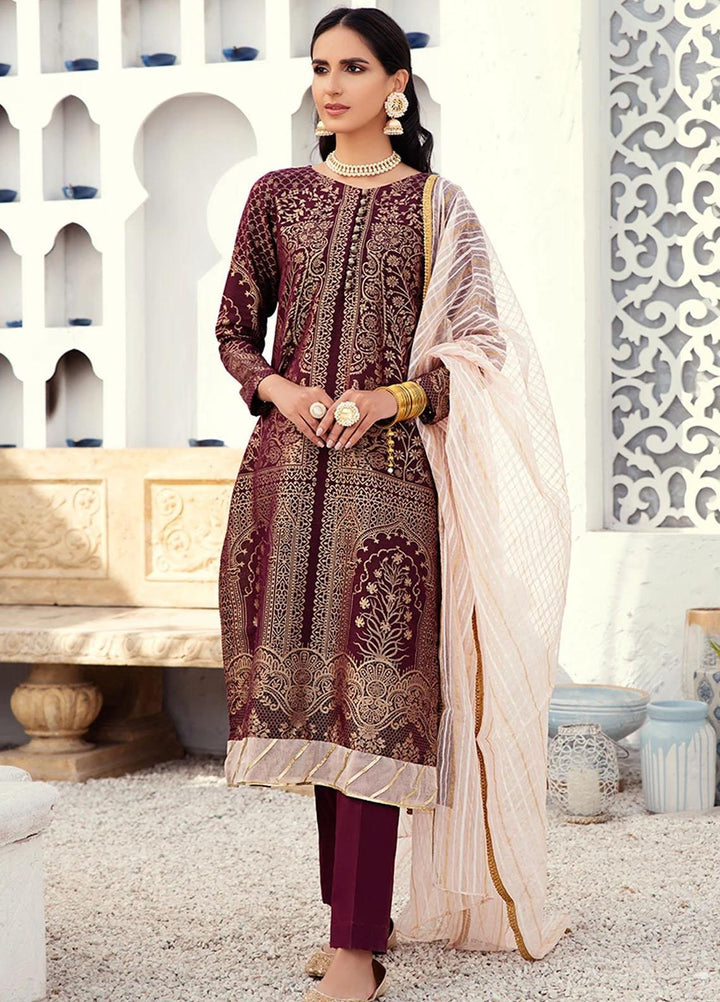 Cross Stitch Jacquard Cotton Suits Unstitched 3 Piece CS21J 03 ETHERIAL MAGIC - Summer Collection