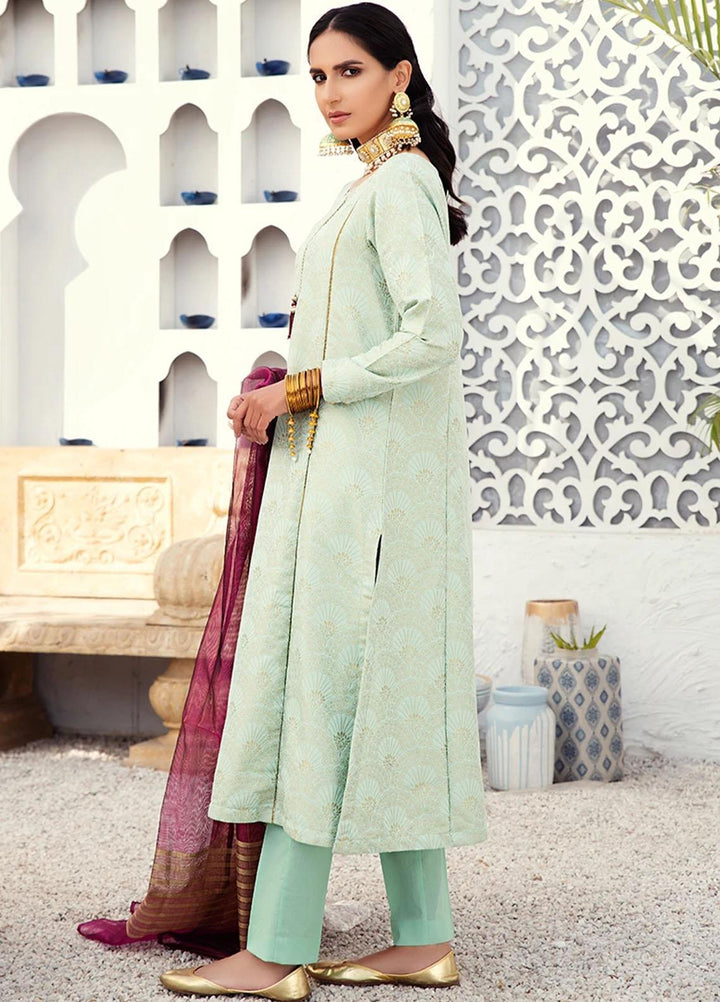 Cross Stitch Jacquard Cotton Suits Unstitched 3 Piece CS21J 06 DAWN LUSTER - Summer Collection