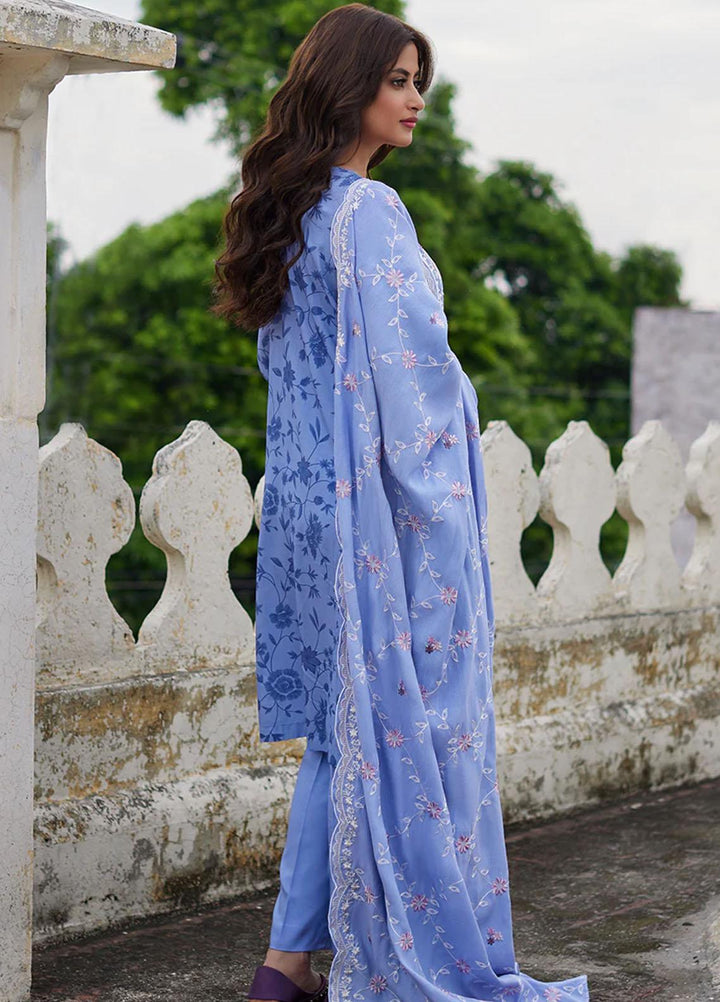 Cross Stitch Embroidered Linen Suits Unstitched 3 Piece CS23KL Cosmic Sky - Winter Collection