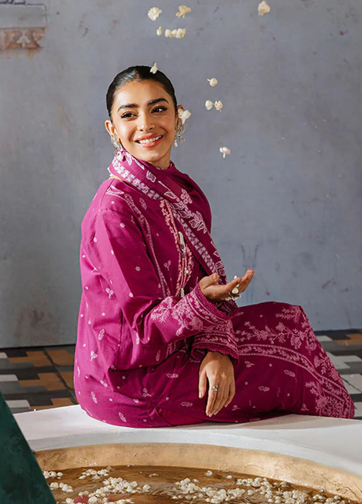 Cross Stitch Embroidered Khaddar Suits Unstitched 3 Piece CS23KL Baton Rouge - Winter Collection