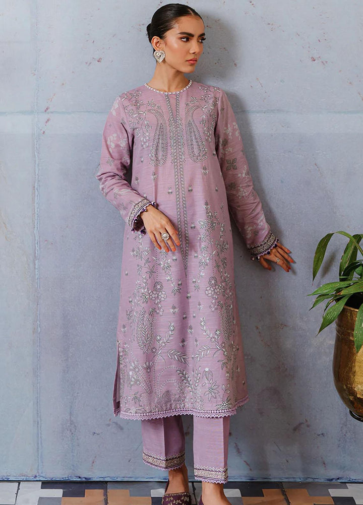 Cross Stitch Embroidered Khaddar Suits Unstitched 2 Piece CS23KL Floret Muse - Winter Collection