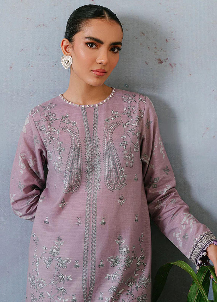 Cross Stitch Embroidered Khaddar Suits Unstitched 2 Piece CS23KL Floret Muse - Winter Collection